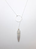 Vital Element Jewelry | White Agate Fang Lariat