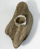 Fold-form Reticululated Leaf Ring