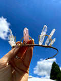 Custom Silversmithed Crystal Crown :: Made To Order